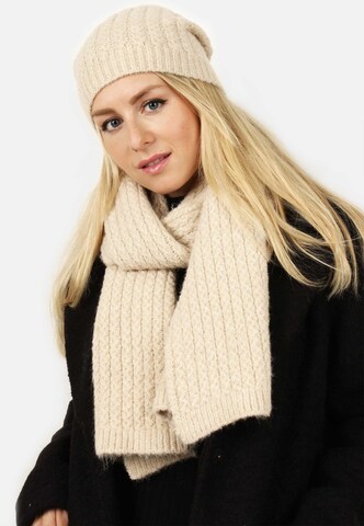 SAMAYA Mütze 'Aika' in Beige: Vorderseite