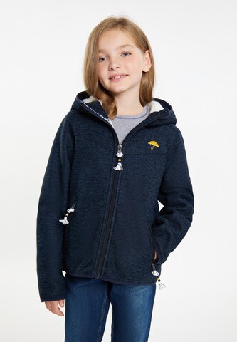 Schmuddelwedda Fleece jas in Blauw: voorkant