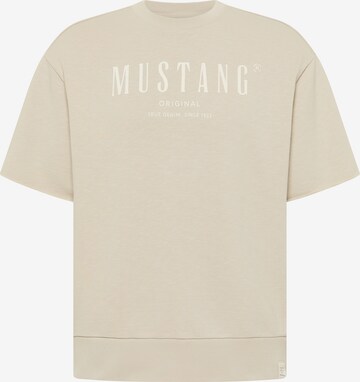 MUSTANG Sweatshirt in Beige: front