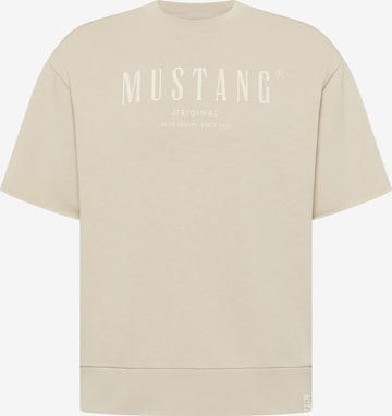 MUSTANG Sweatshirt in Beige: front