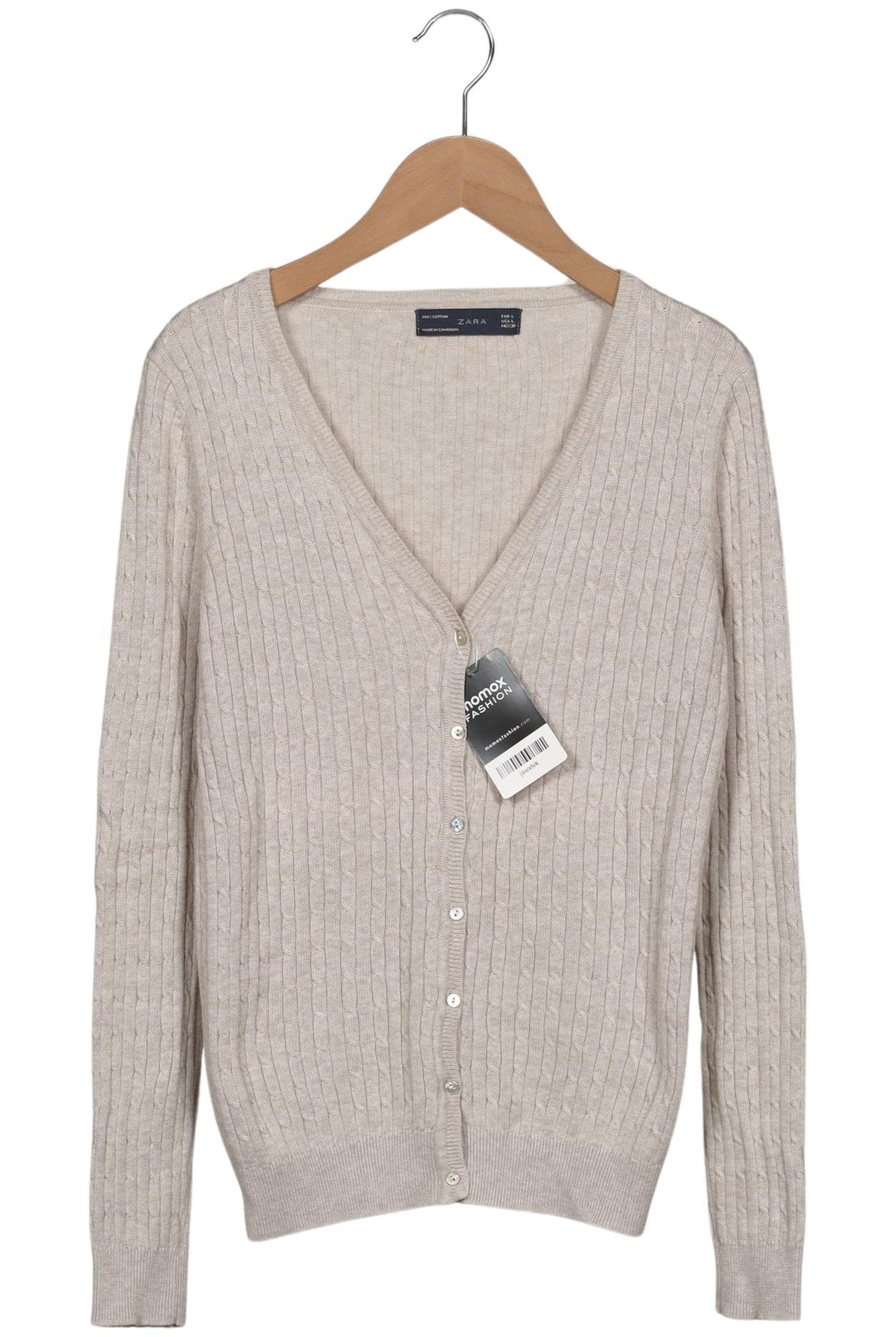 ZARA Sweater & Cardigan in L in Beige: front