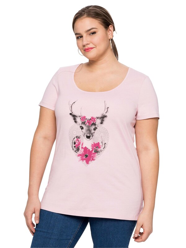 SHEEGO Traditional Shirt in Pink, Pink