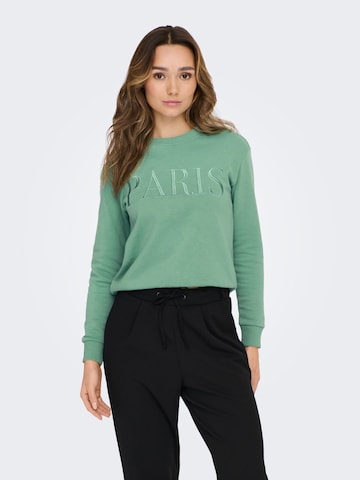 JDY Sweatshirt in Green: front