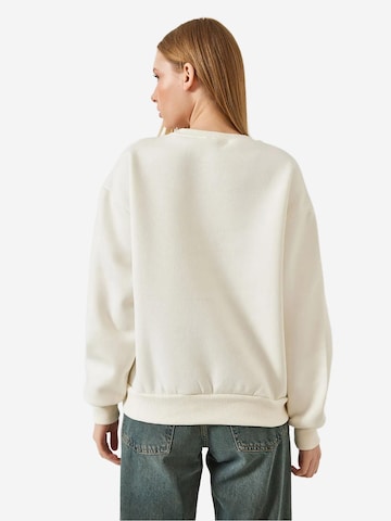 Bianco Lucci Sweatshirt in Beige