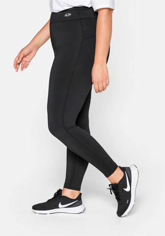 SHEEGO Skinny Sportovní kalhoty – černá