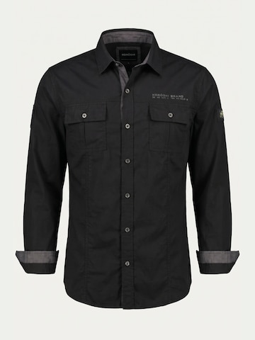 KOROSHI Slim Fit Skjorte i sort