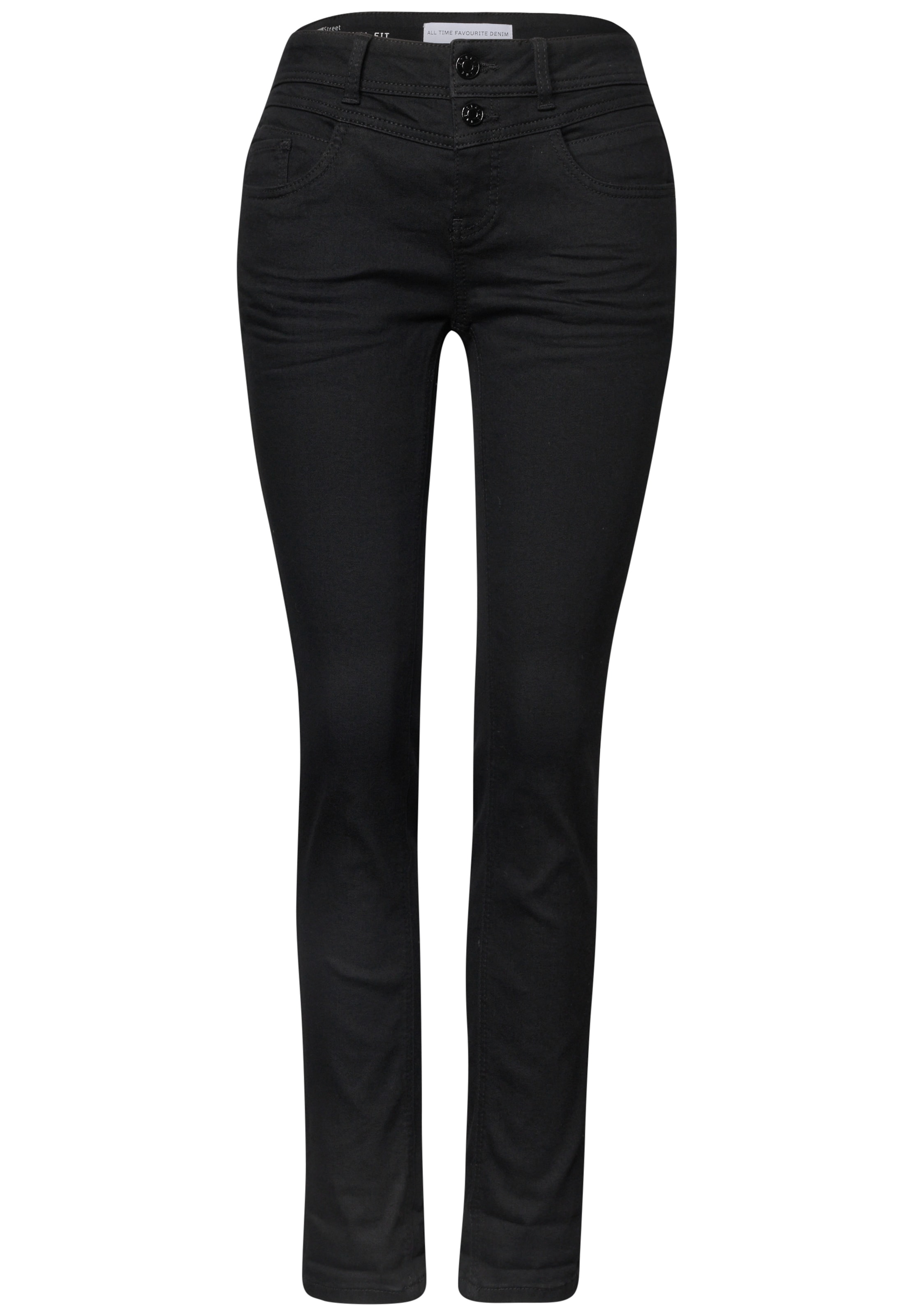 Slimfit Jeans di STREET ONE in nero: frontale
