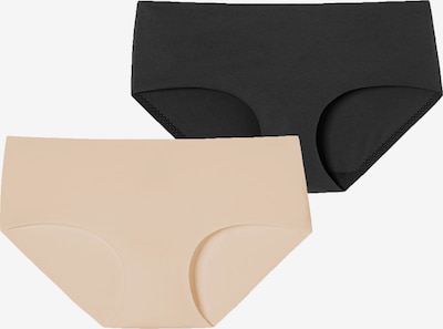 SCHIESSER Panty 'Invisible Soft' in XS in nude / schwarz, Produktansicht