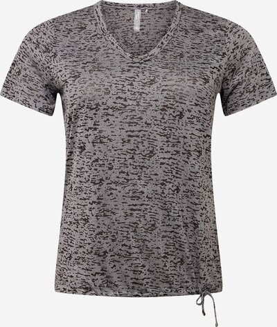 Only Play Curvy Functioneel shirt 'ALIDA' in de kleur Grijs / Zwart, Productweergave