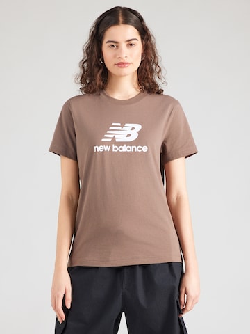 Tricou 'Essentials' de la new balance pe maro: față