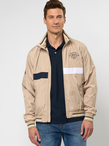 VINSON Tussenjas ' Ryker ' in Beige: voorkant