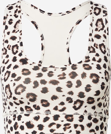 Reggiseno sportivo 'Leo' di Hey Honey in marrone: frontale