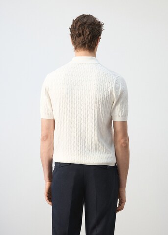 MANGO MAN Poloshirt 'Muga' in Weiß