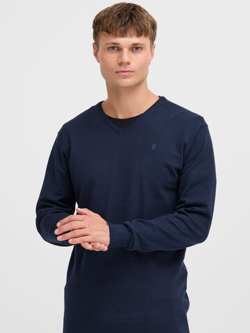 Pull-over INDICODE JEANS en bleu : devant