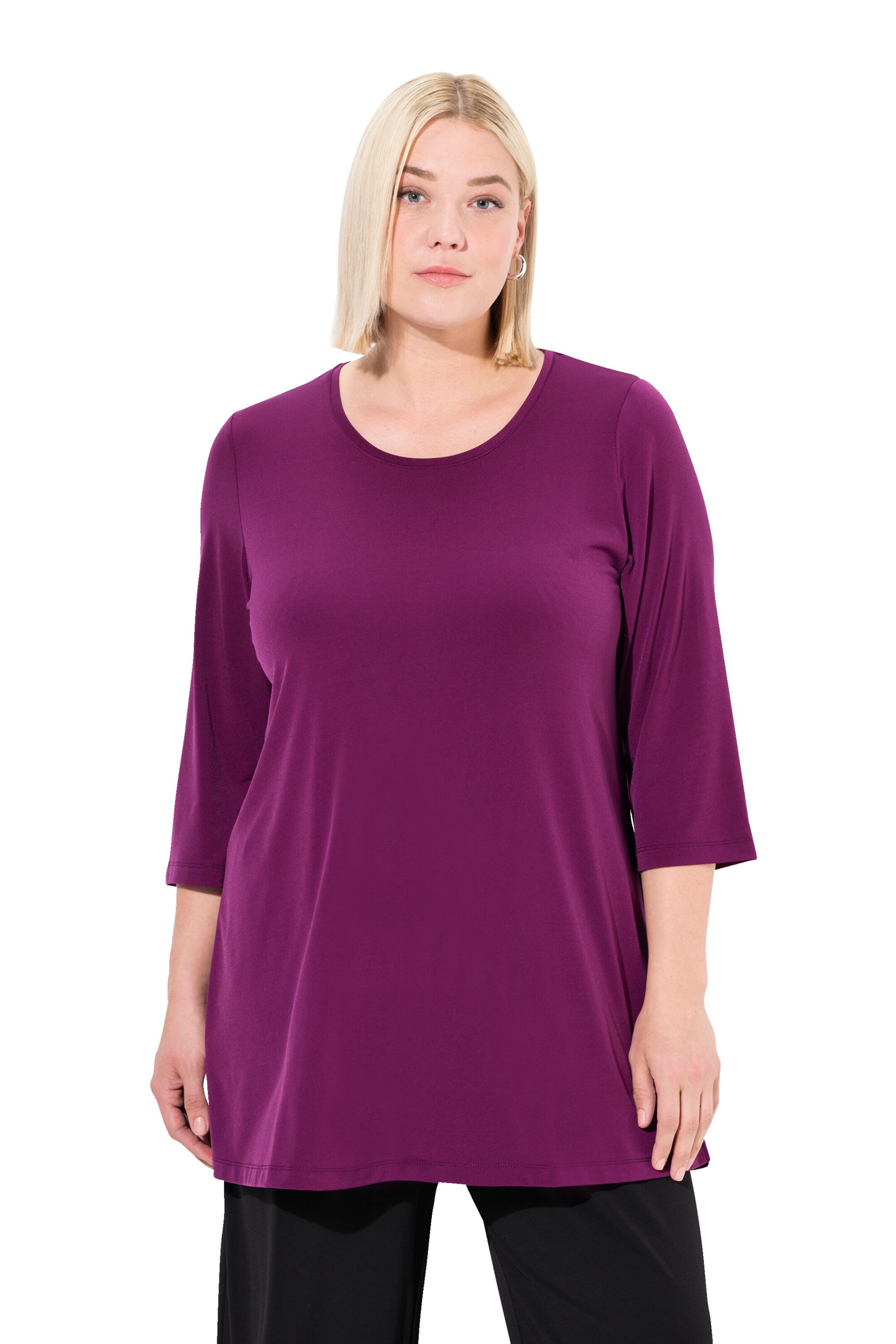 T-shirt Ulla Popken en violet : devant