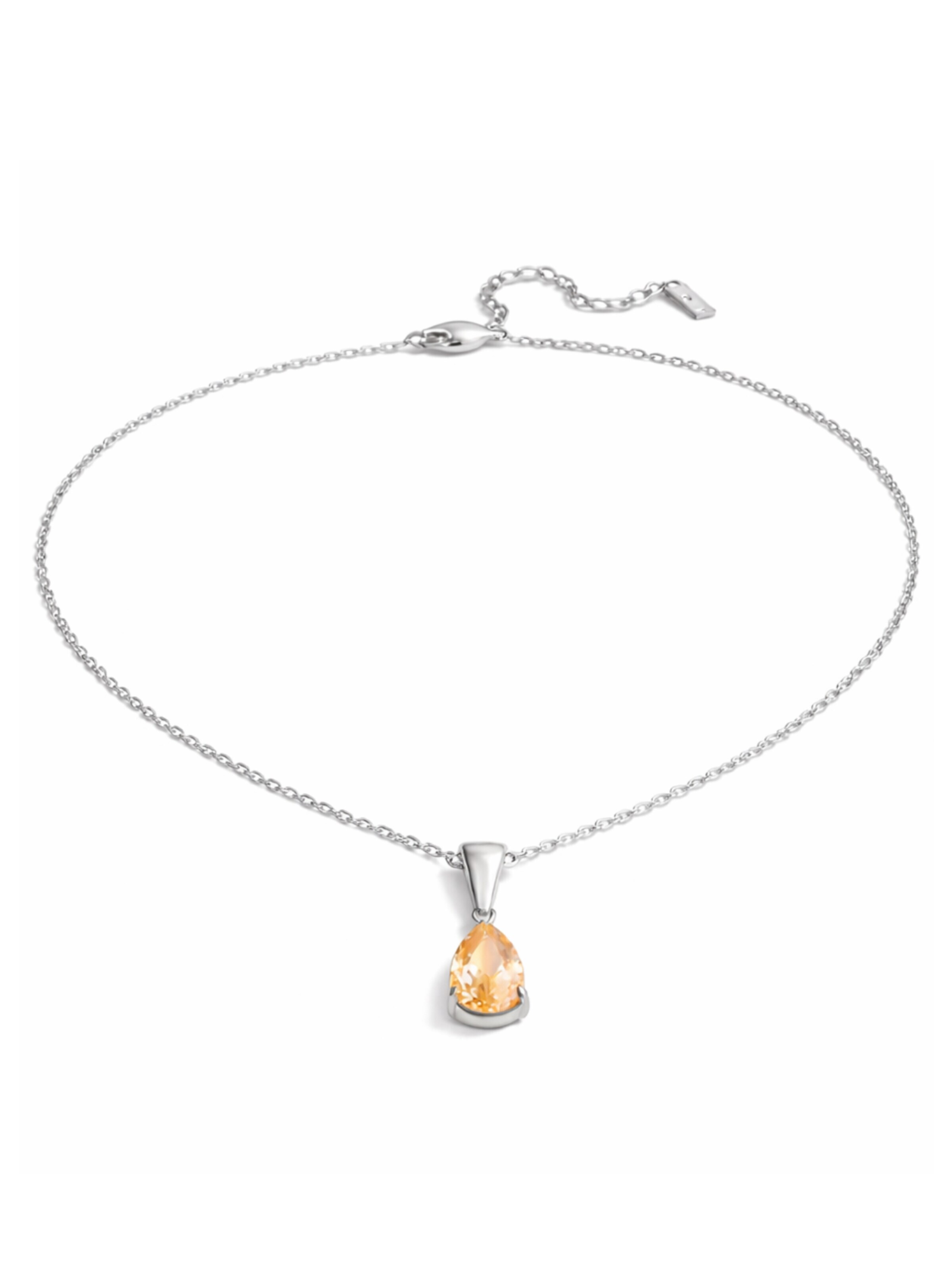 Pure Schmuck Kette 'Royal Drop Halskette Silber | Bridgerton'‌‌‌‌‌‌‌‌‌ in Beige: Vorderseite