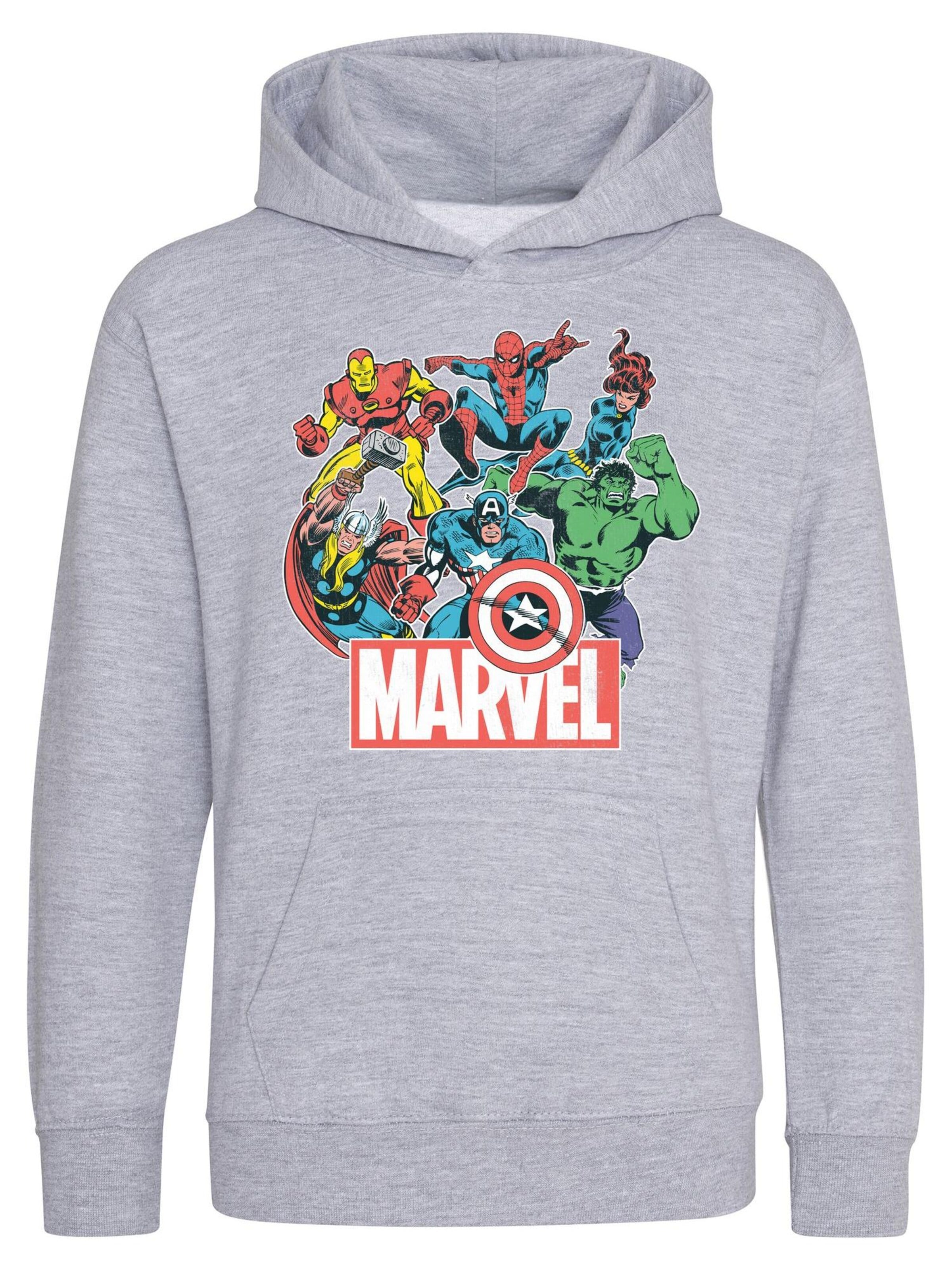 marvel Sweatshirt in Grey: front