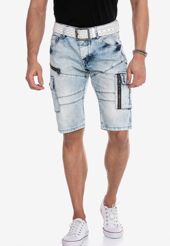 CIPO & BAXX Regular Jeans in Blauw: voorkant