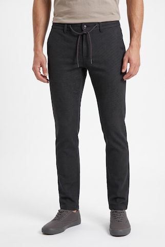 Pioneer Authentic Jeans Slim fit Chino Pants in Black: front