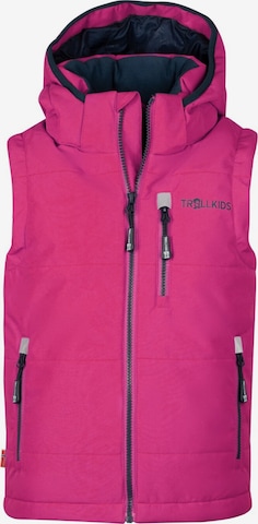 TROLLKIDS Outdoor jacket in Pink: front