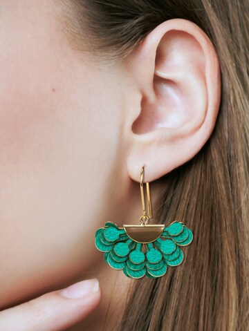 Gretchen Earrings 'DOTS' in Blue