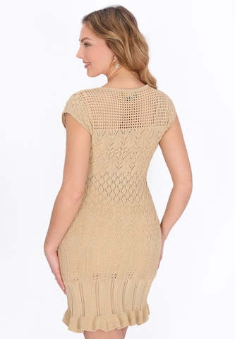 Robe 'Festive' faina en beige