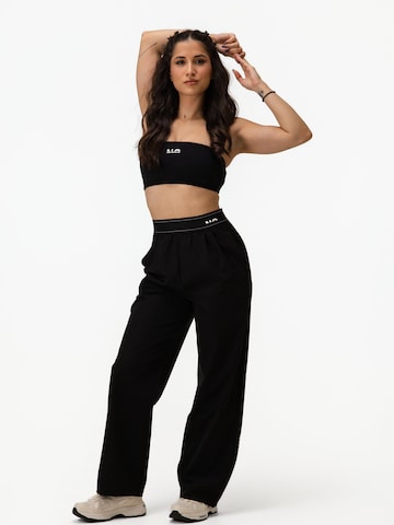 neverover Wide leg Sportbroek 'NOVO' in Zwart