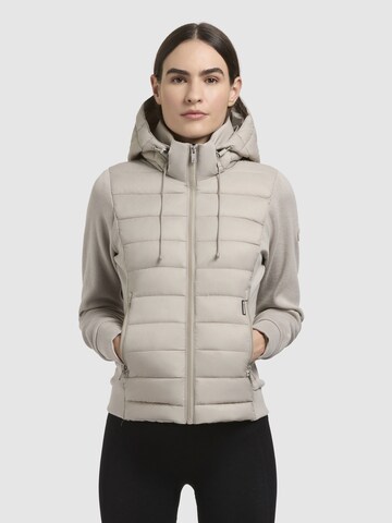 Veste mi-saison 'Athi' khujo en beige : devant