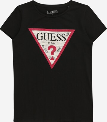 Maglietta di GUESS in nero: frontale