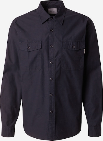 Vintage Industries Košile 'Boston' – černá: přední strana