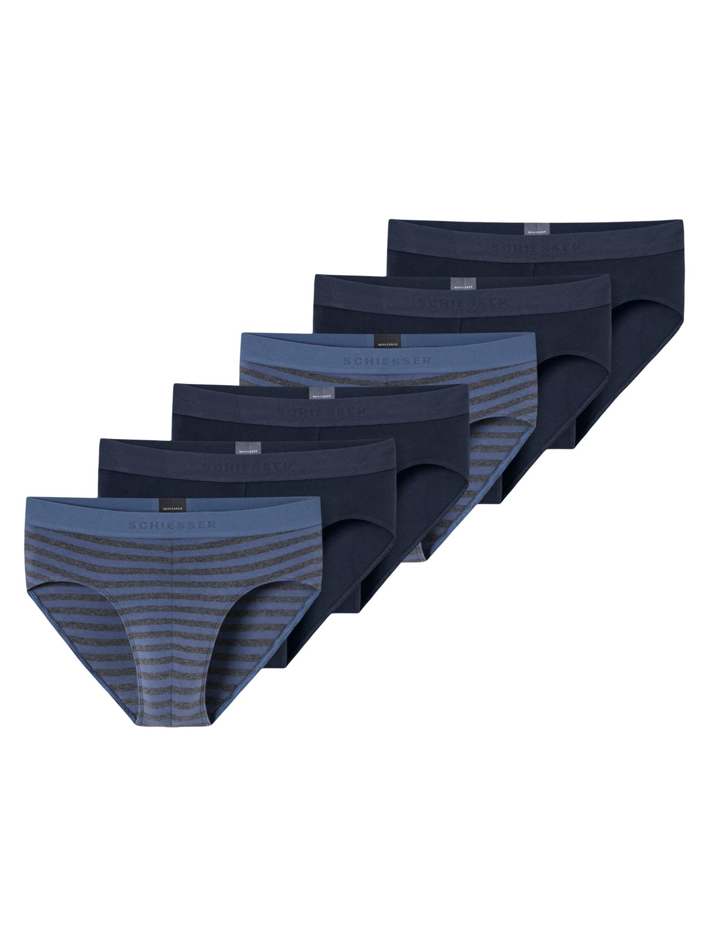 SCHIESSER Slip '95/5 Cotton' in Grijs: voorkant