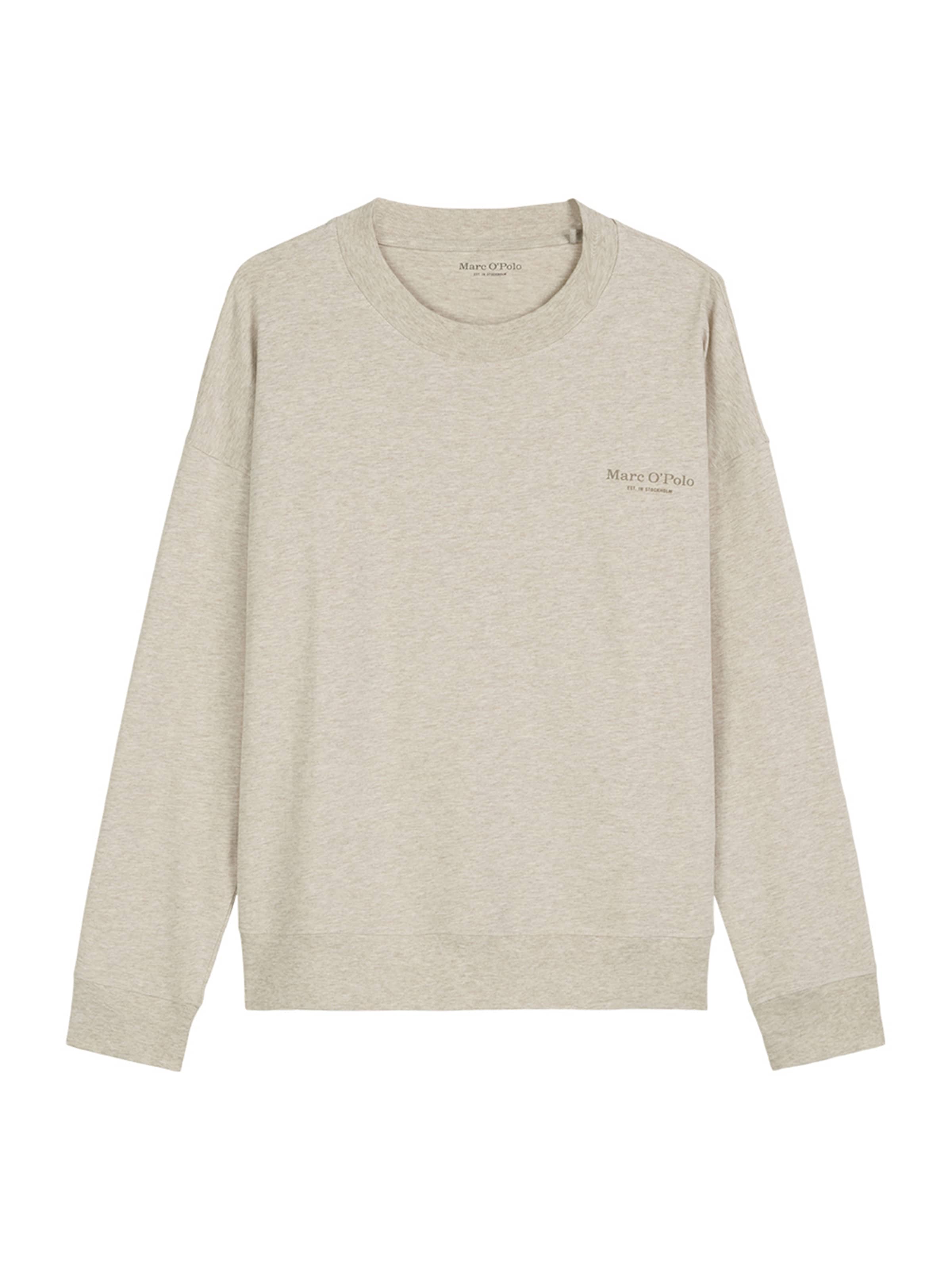 Marc O'Polo Pyjamaoberteil ' Mock Neck Top M-Line ' in Beige: Vorderseite