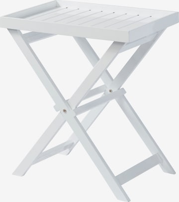 cinas Side Table in White: front