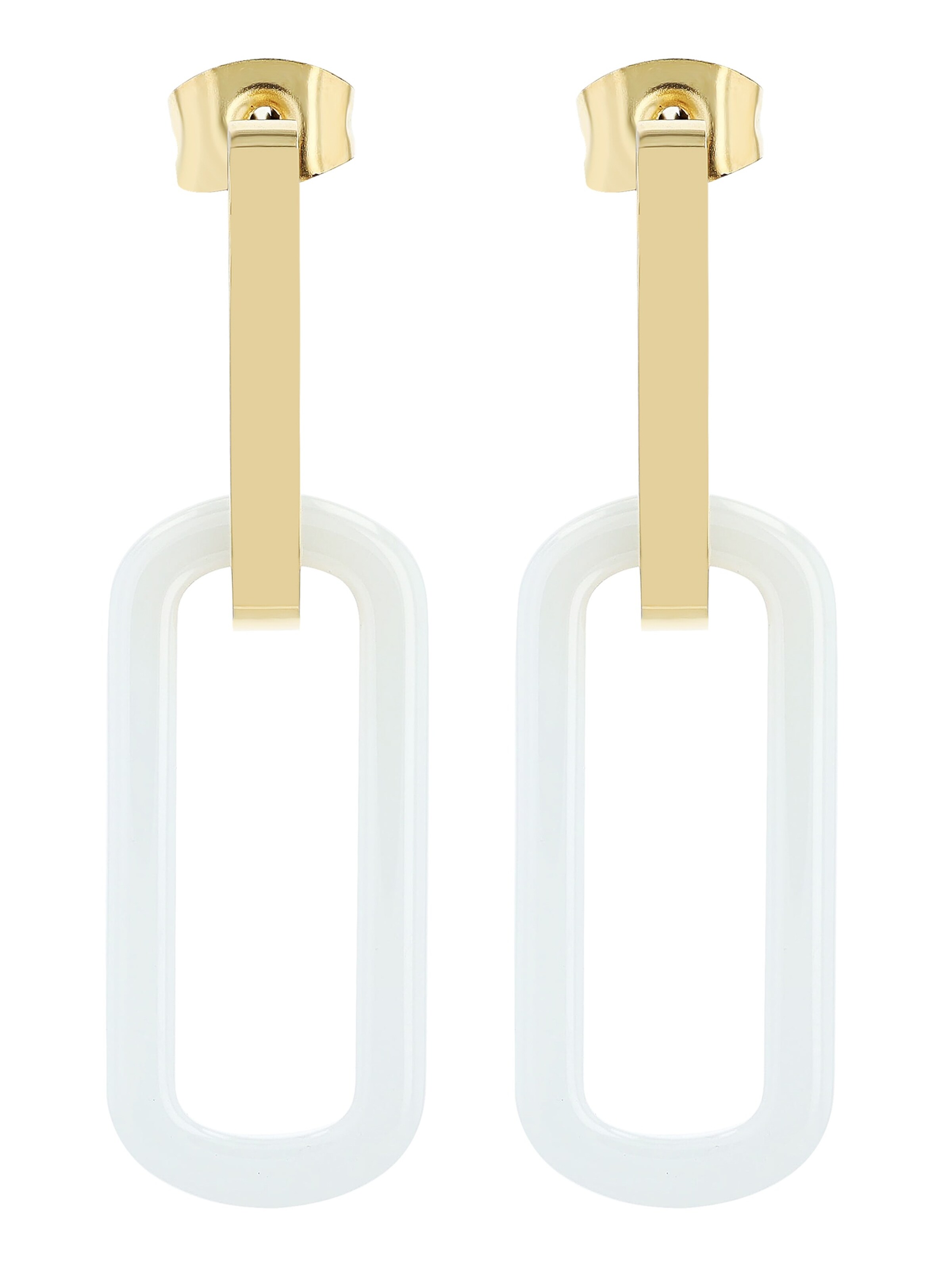 Akzent Earrings 'wasserfest' in Gold: front