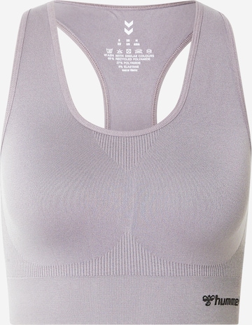 Hummel Korzetová Sportovní podprsenka 'Tif' – šedá: přední strana