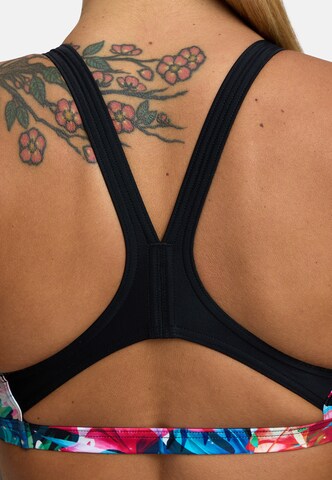 ARENA Bustier Sportsbikini 'FLOWER' i blandingsfarvet