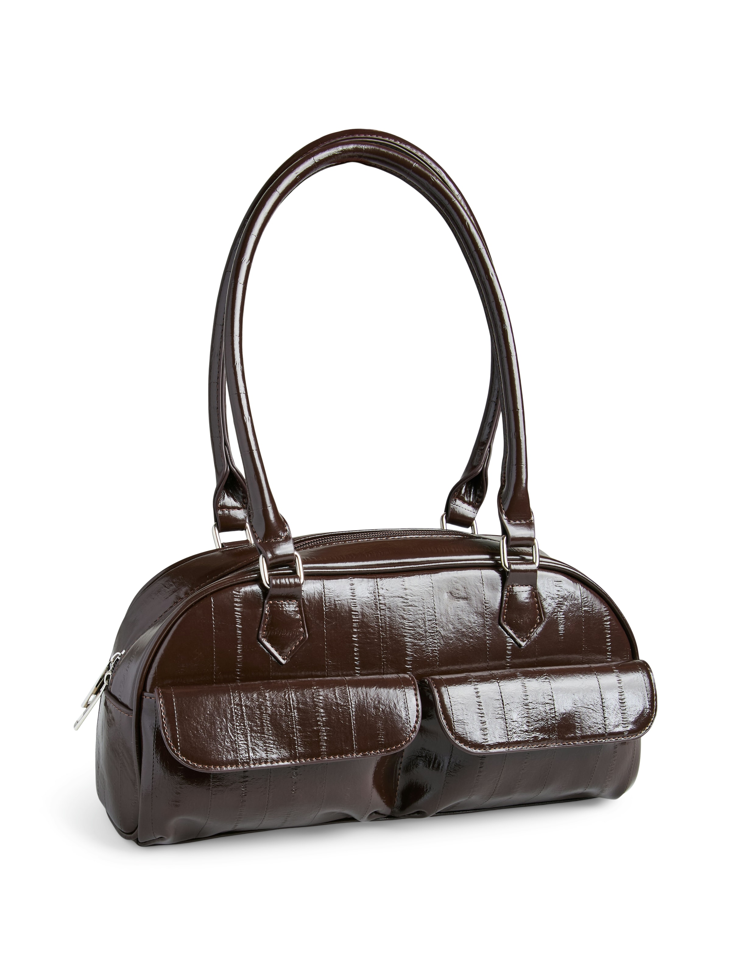 PIECES Schultertasche 'PCBOWLING' in braun, Produktansicht