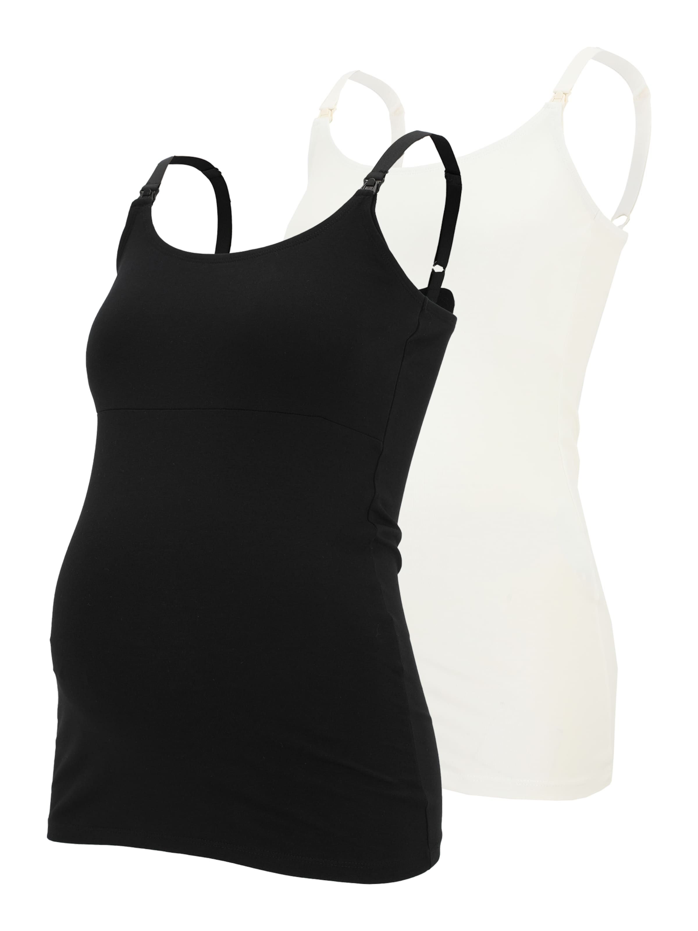 MAMALICIOUS Top 'MLKerrie' – černá: přední strana