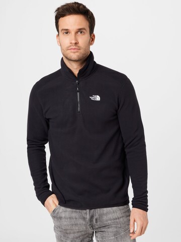 THE NORTH FACE Sportpullover 'Glacier' in Schwarz: predná strana