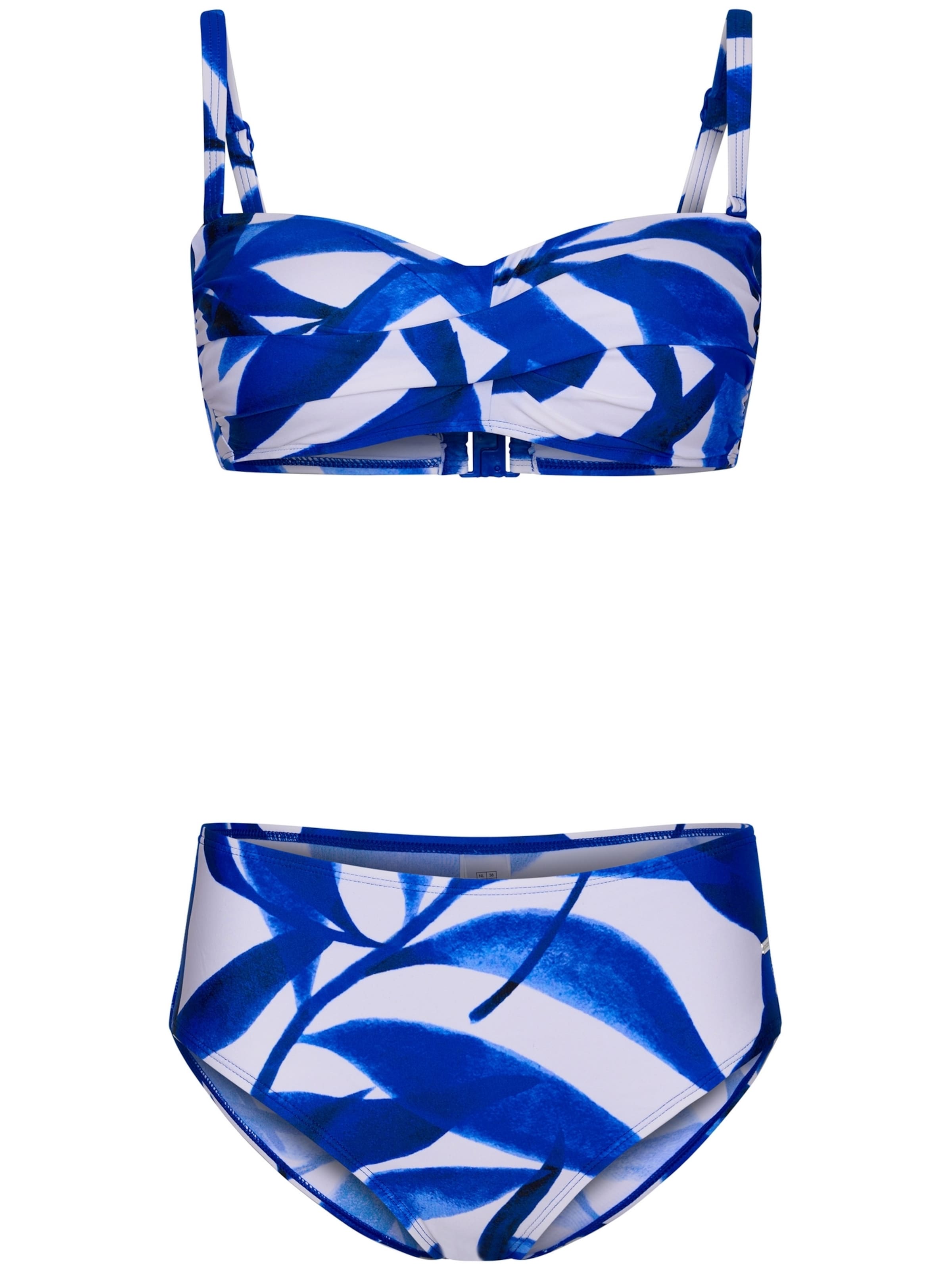 Pastunette Bandeau Bikini in Blauw: voorkant