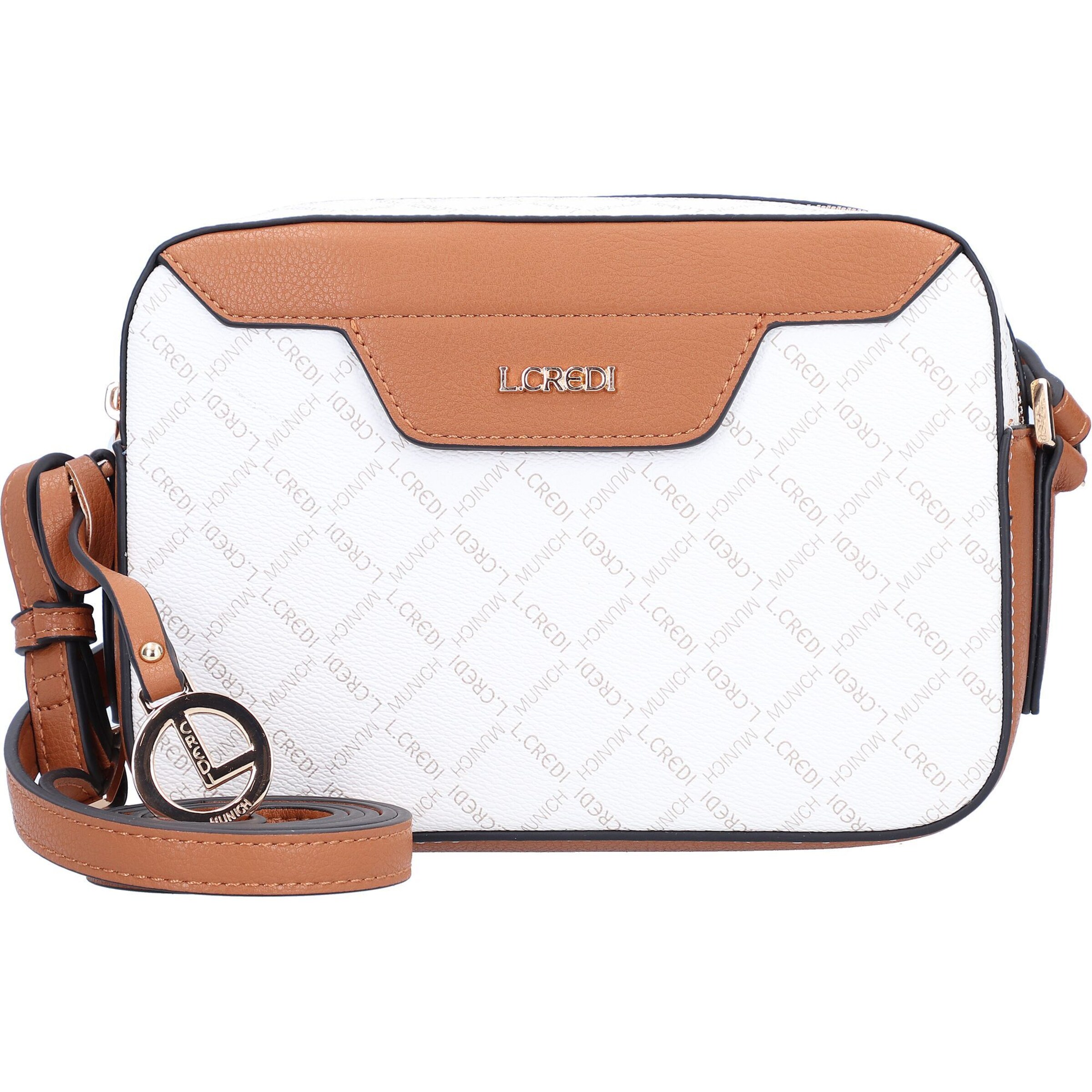 L.CREDI Umhängetasche 'Filiberta' in Weiß: Vorderseite