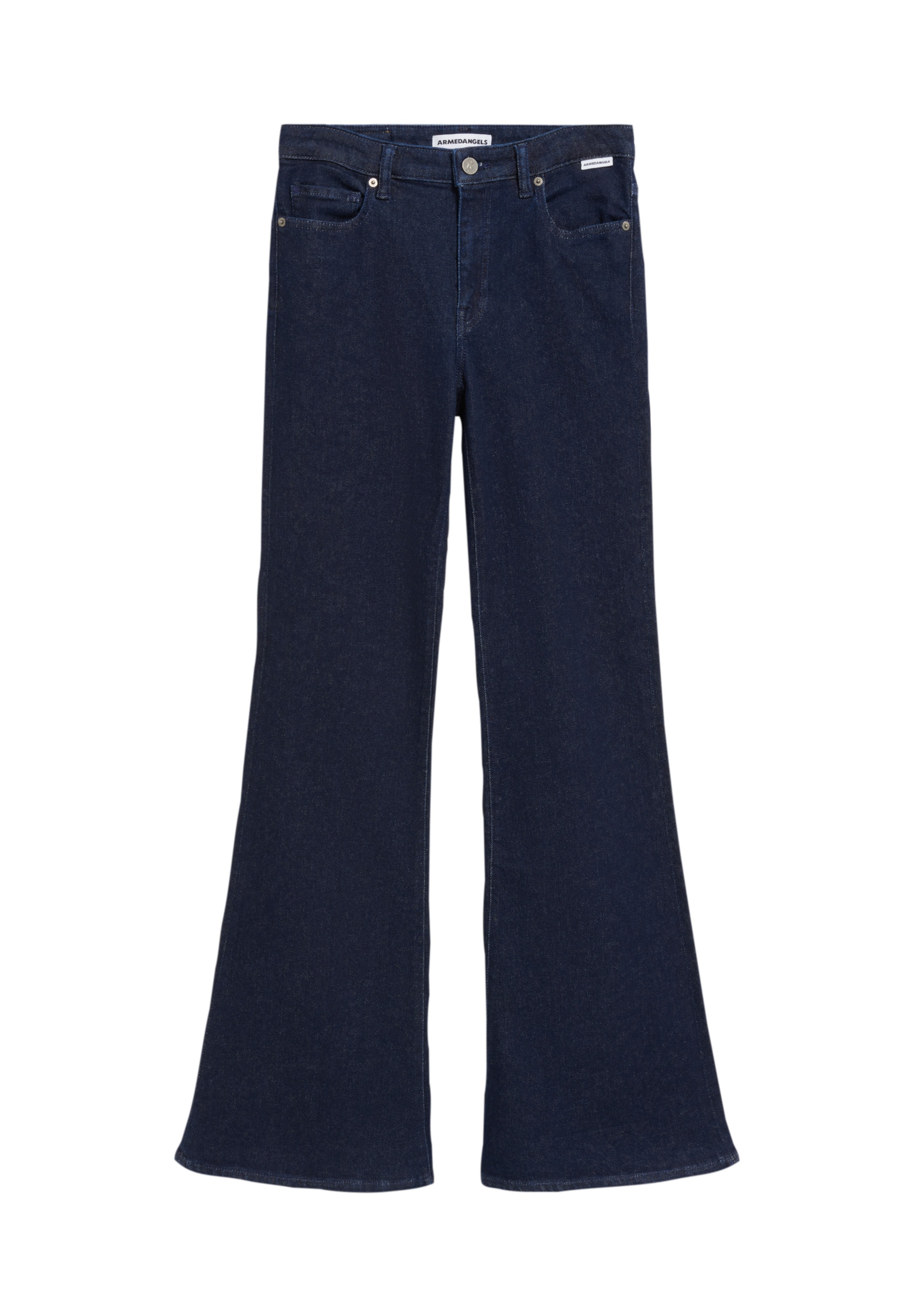 ARMEDANGELS Flared Jeans in Blue: front
