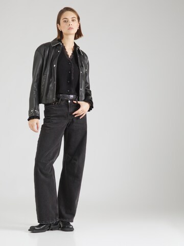 VILA Strickjacke 'VIRIL' in Schwarz