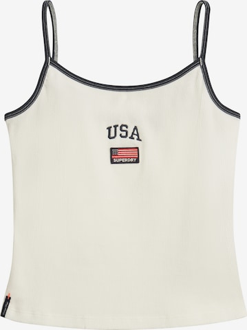 Superdry & Co Top in Weiß: Vorderseite