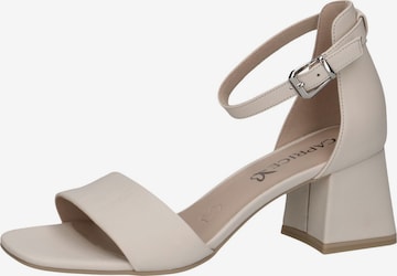 CAPRICE Sandals in Beige: front