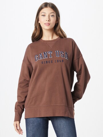 GANT Sweatshirt in Braun: predná strana