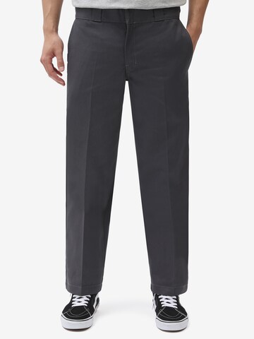 DICKIES Regular Trousers with creases '873' in Grey: front