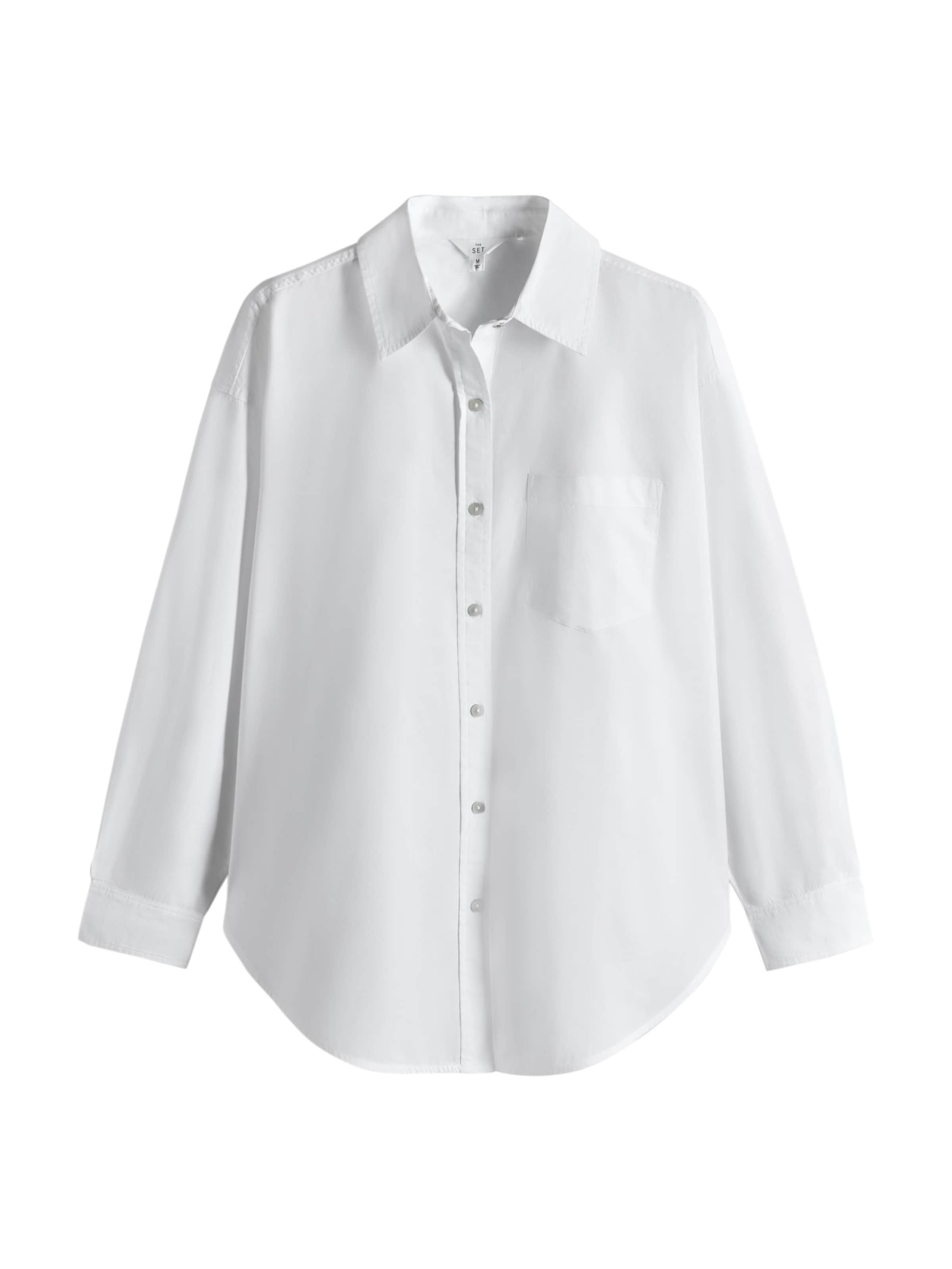 The Set Blouse in Wit: voorkant