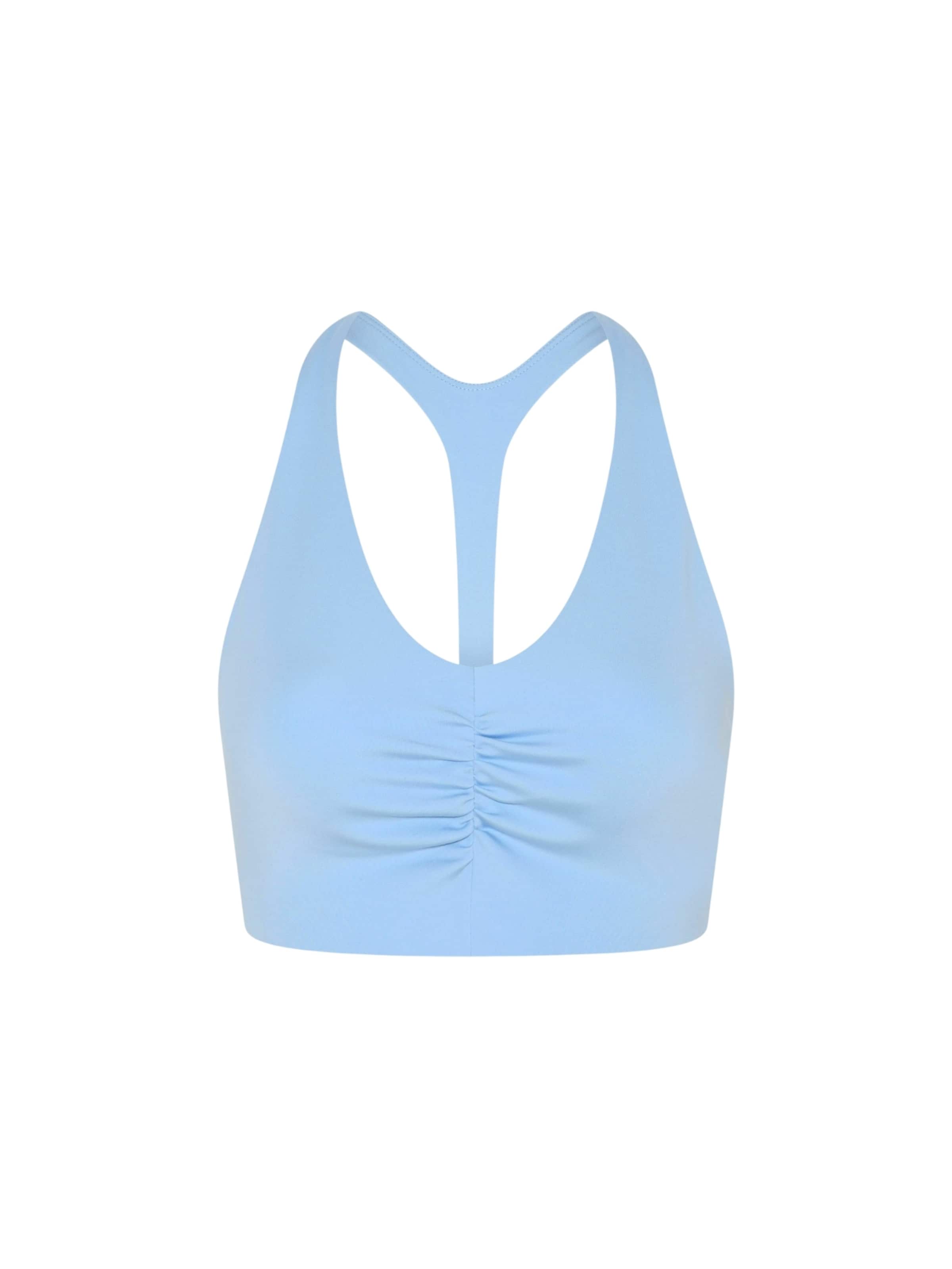 Top ' Stevie ' di Girlfriend Collective in blu: frontale