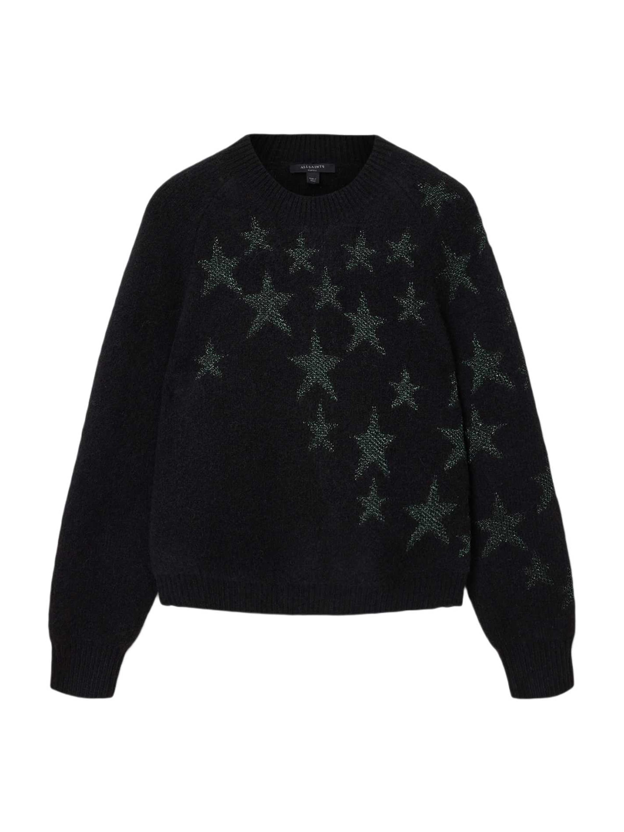 Pulover 'Cosmos' de la AllSaints pe negru: față